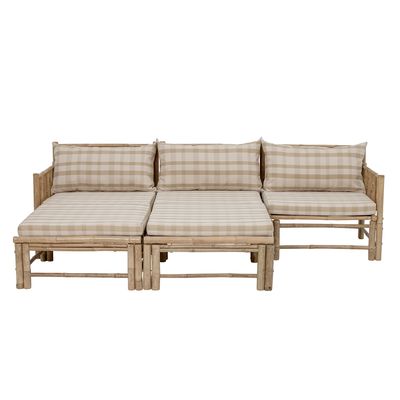 Modulsoffa höger hörn Natur Bambu Korfu | Bloomingville