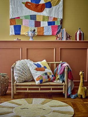 Bloomingville Colorine Väggdekoration, Natur, Bomull L101xW101 cm