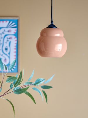 Taklampa Rosa Glas Motella | Bloomingville