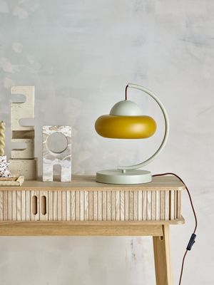 Bloomingville Bubble Bordslampa, Natur, Metall L27xH34,5xW27 cm