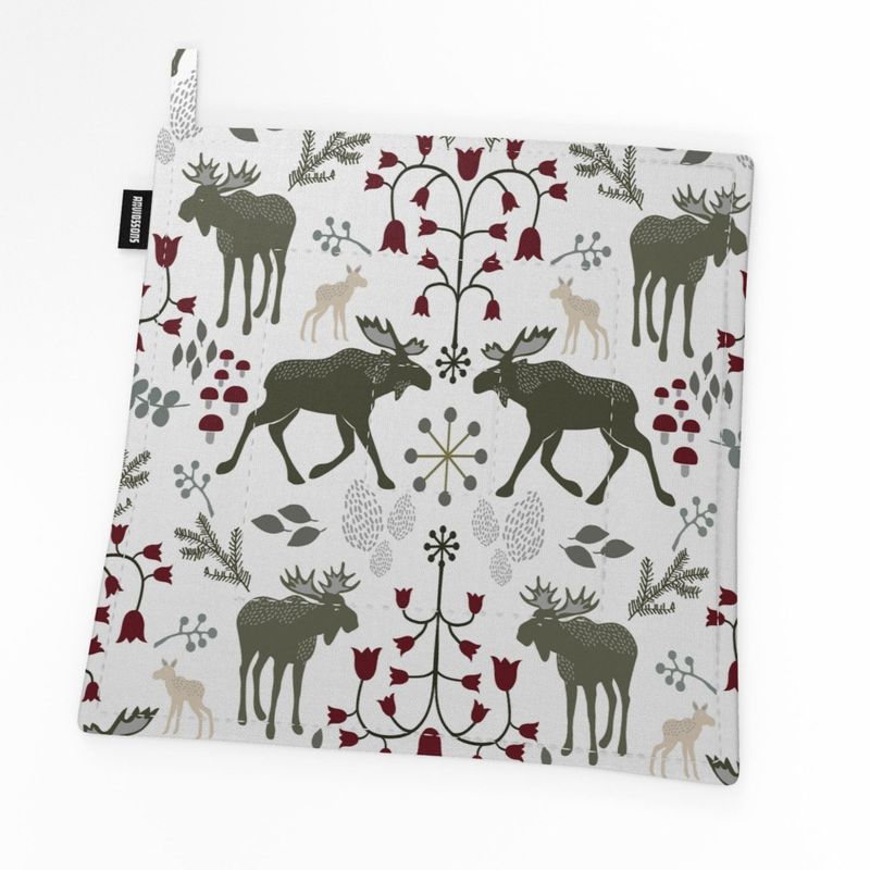 Skogens Konung khakigrön grytlapp Arvidssons Textil