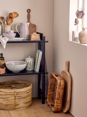 Burk med lock Natur Stengods Bea | Bloomingville