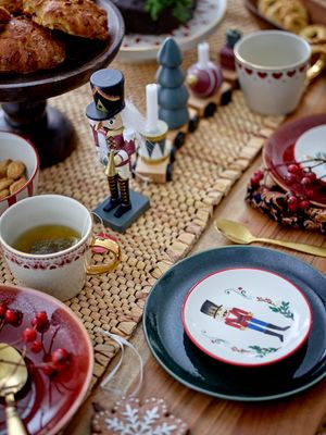 Mugg Röd Stengods Jolly Set om 2 | Bloomingville