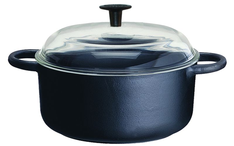 Rund Gryta 2L, Glaslock Ø18 cm Ronneby Bruk