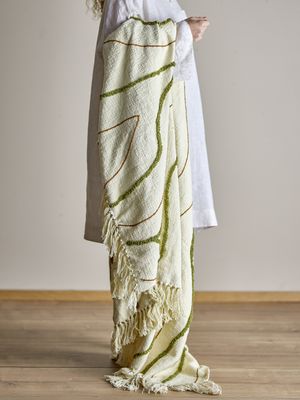 Osasio Pläd Grön Cotton OEKO-TEX® L150cm Bloomingville