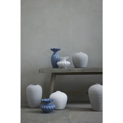 Lene Bjerre Susille Vas Ø16.5X14 cm. Vit