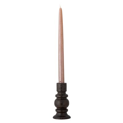 Ljusstake Svart Stengods Hui | Bloomingville