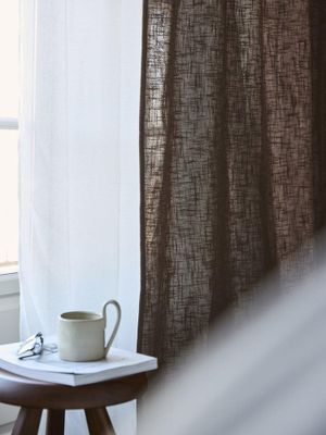 Svanefors Harper Gardin 2-pack Nougat 140x280 cm