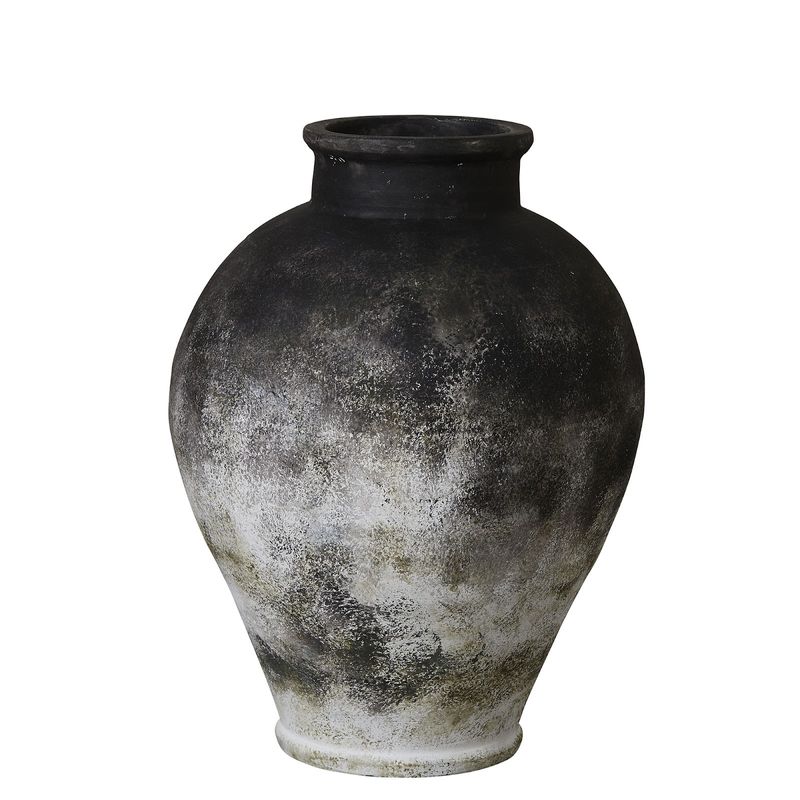 Anna Vas Svart Keramik H48 cm Lene Bjerre