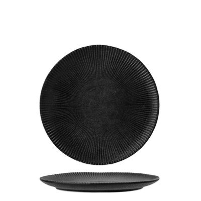 Tallrik Svart Stengods Neri | Bloomingville