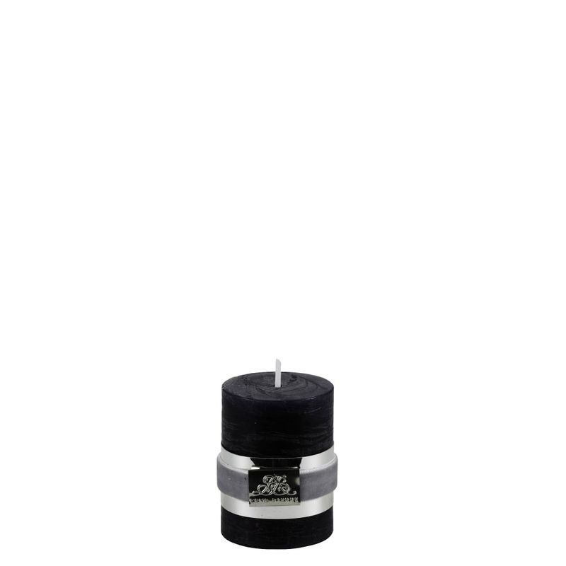 Blockljus Rustic Svart Paraffin Lene Bjerre