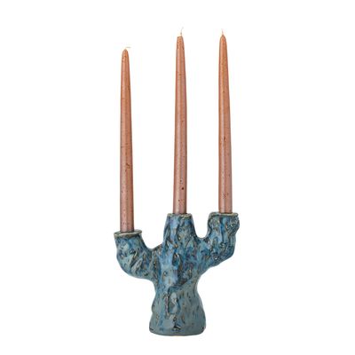 Ljusstake Blå Stengods | Bloomingville Creative