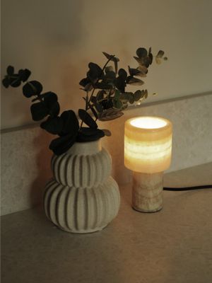 Lucie bordslampa G9 marmor 16cm Benvit | PR Home