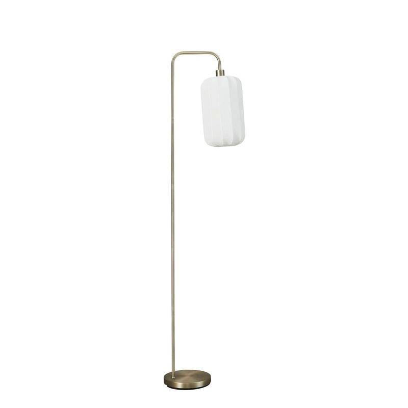 Golvlampa Sashie Vit/Ljus Guld Järn/Polyester Lene Bjerre