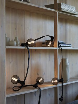 PR Home Ljusslinga 5xE14 Svart IP44, 4,2m