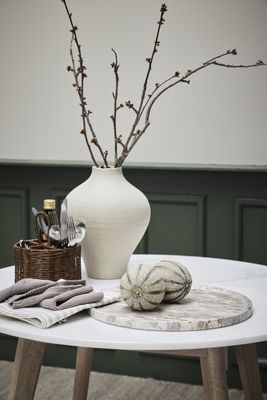 Lene Bjerre Ellia Bricka Linne Marmor Ø40 cm