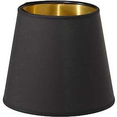 PR Home Queen Lampskärm Svart/Guld 10cm