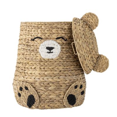 Timone Korg m/lock Natur Vattenhyacint Ø40 cm Bloomingville Mini