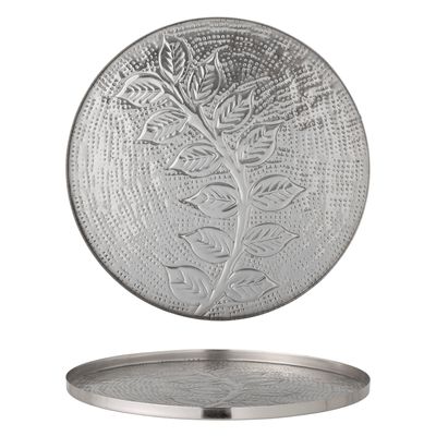Bricka Silver Metall Leila | Bloomingville