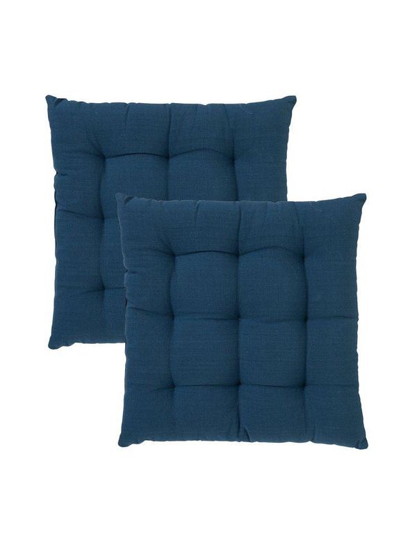 Svanefors Louie Stolsdyna 2-pack Blå 40x40 cm