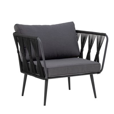 Fåtölj Svart Metall Pavone Fire-resistant | Bloomingville