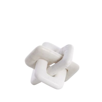 Lene Bjerre Ellia Dekoration Vit Marmor H15 cm