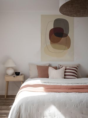 Oval Bonad Beige 100x127cm | Svanefors