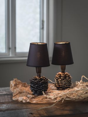 PR Home Kotten Lampfot Antik mässing 19cm