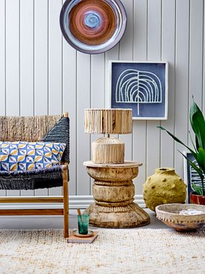 Fåtölj Svart Teak | Bloomingville Creative