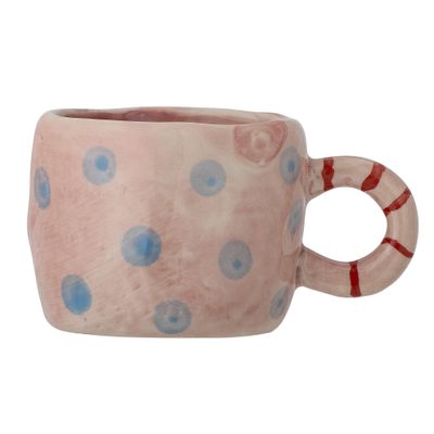 Bloomingville Nini Mugg, Rosa, Stengods Ø6,5xH5 cm