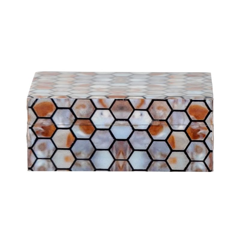Låda med lock Brun Resin | Bloomingville Creative