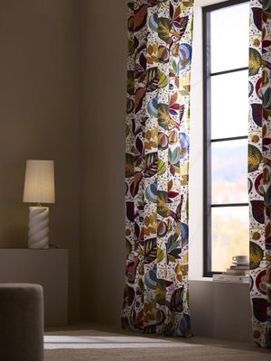 Svanefors A&E Gardin 2-pack Röd 145x250 cm