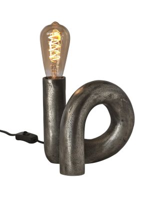 PR Home Notice Swirl Lampfot Råsilver 18cm