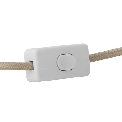 Bloomingville Emmie Bordslampa, Vit, Polyester Ø20xH30 cm