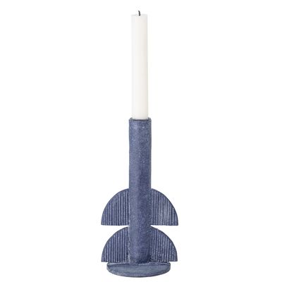 Ljusstake Blå Polyresin Bess | Bloomingville