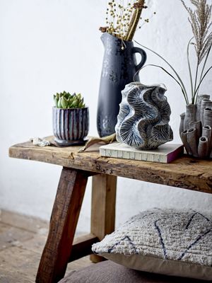 Khumo Vas Svart Stengods H37cm Bloomingville Creative