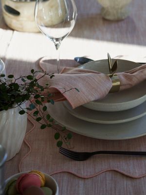 Sabina Servett Rosa 45x45cm | Svanefors