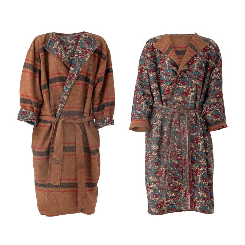 Kimono Brun Upcycled | Bloomingville Creative