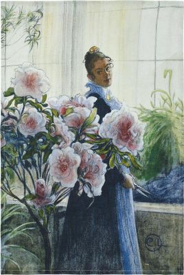 Svanefors Azalea Kökshandduk Lin 50x70 cm