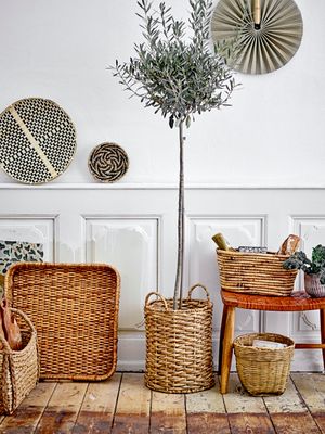 Väggdekoration Svart Bambu Tona Set om 3 | Bloomingville