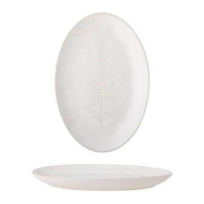 Serveringsfat Natur Stengods Winter | Bloomingville