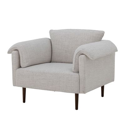 Fåtölj Vit Polyester Chesham | Bloomingville