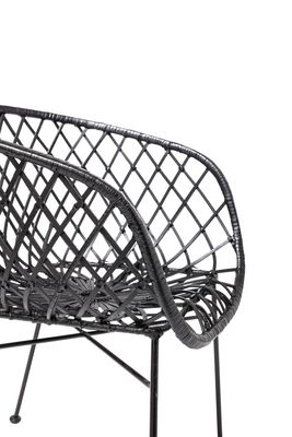 Kama Loungefåtölj Svart Rotting H76cm Bloomingville