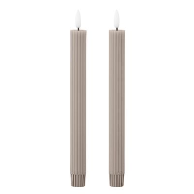 LED-ljus Natur Paraffin Ponza Pack of 2 | Bloomingville