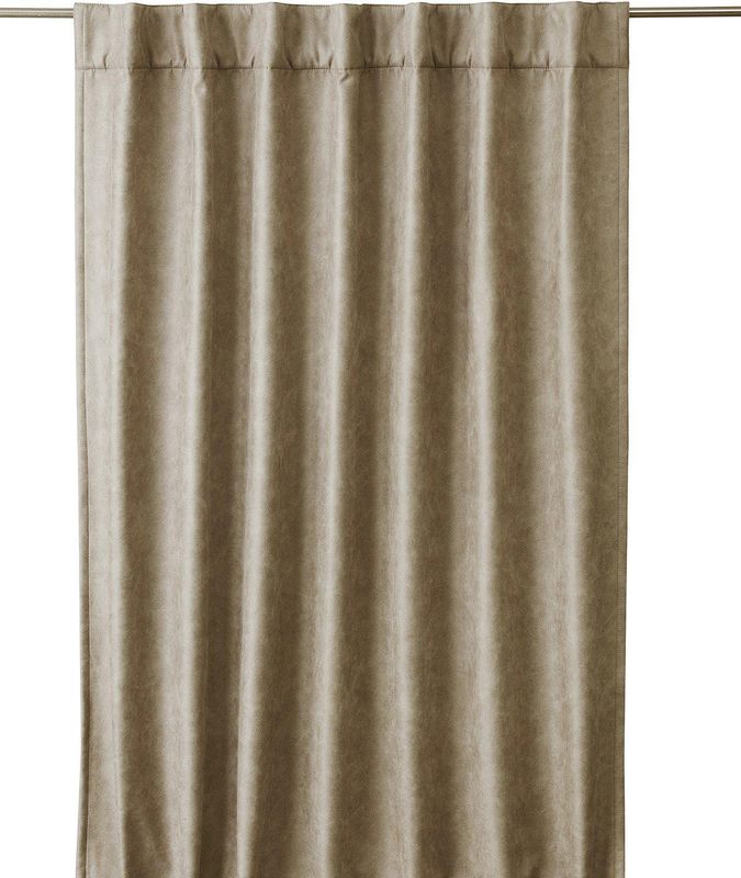 Lycke Gardin Ljusbrun 135x280cm | Svanefors