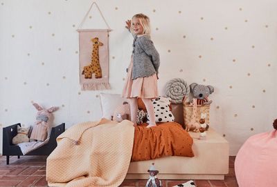 Vägghängare Rosa Ull. Bomull OYOY MINI