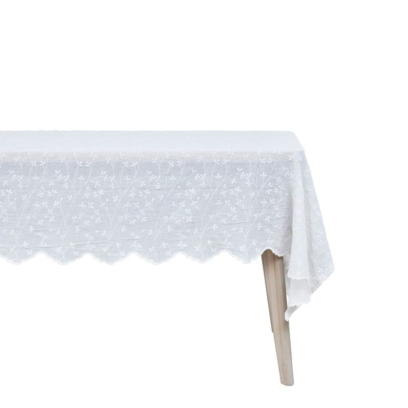 Bordsduk Eloise Benvit Polyester Lene Bjerre