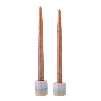 Ljusstake Rosa Stengods Safie Set om 2 | Bloomingville