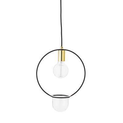 Caralina Pendellampa Guld Metall Ø30cm Bloomingville
