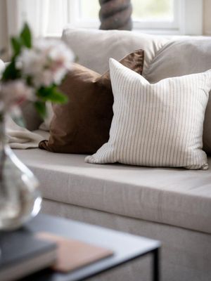 Svanefors Elise Kuddfodral Brun 45x45 cm